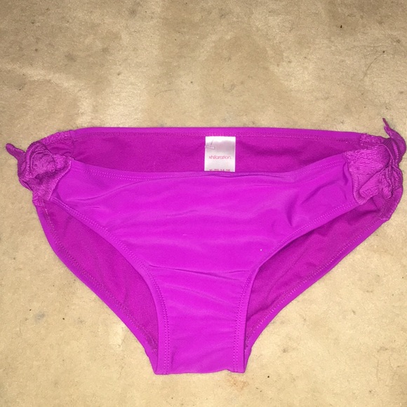 purple swimsuit bottoms